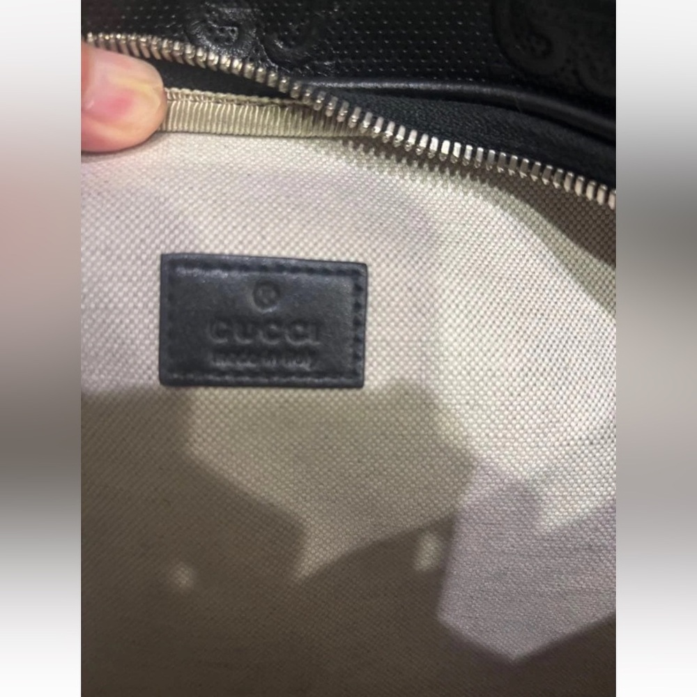 Gucci Embossed Black Belt Bag - Picture 5 of 14